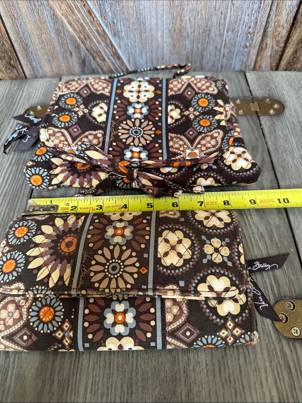 Vera Bradley Canyon Travel Tote Duffel Bag Cosmetic Case Wallet Lot Bundle of 4 - Picture 16 of 16
